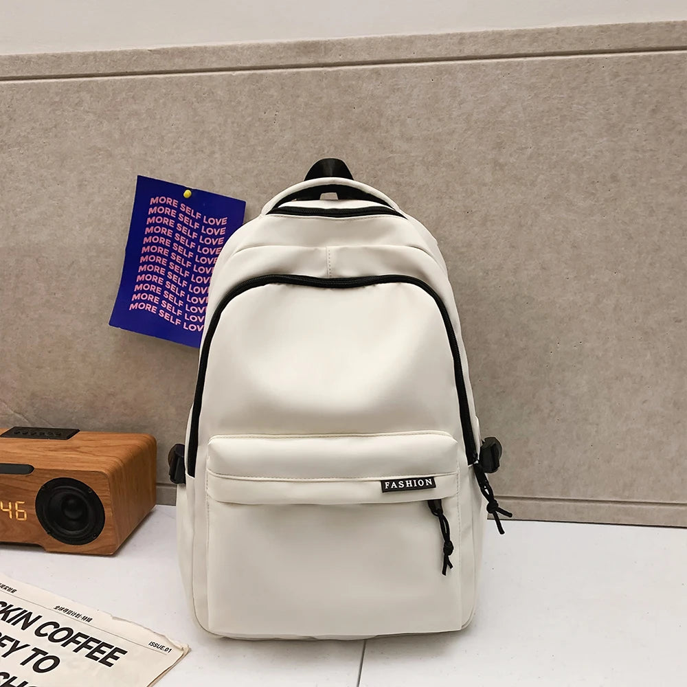 Large Capacity Solid Color Backpack