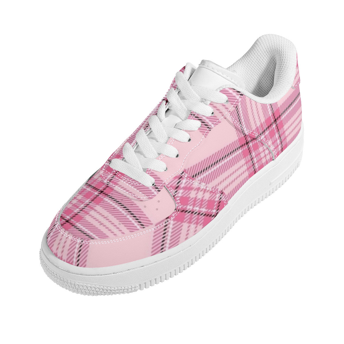 Pink Plaid Harajuku Low Top Unisex Sneaker