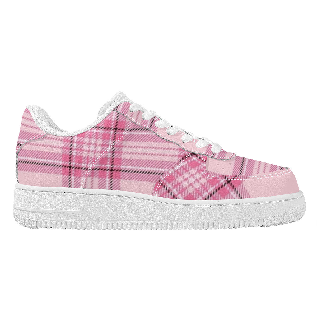 Pink Plaid Harajuku Low Top Unisex Sneaker