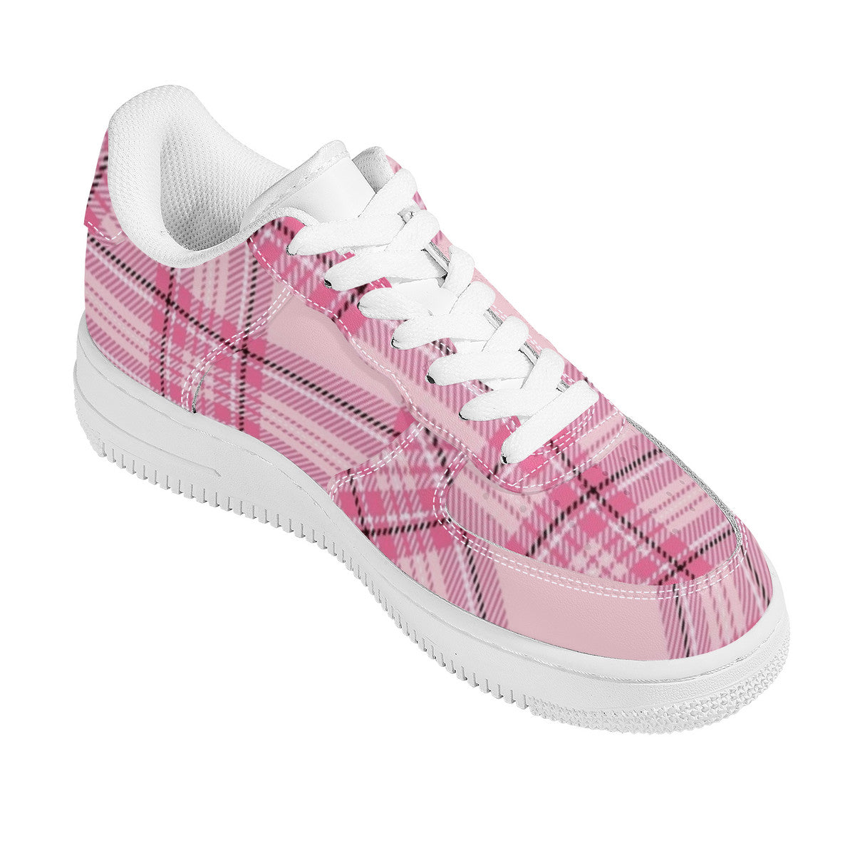 Pink Plaid Harajuku Low Top Unisex Sneaker