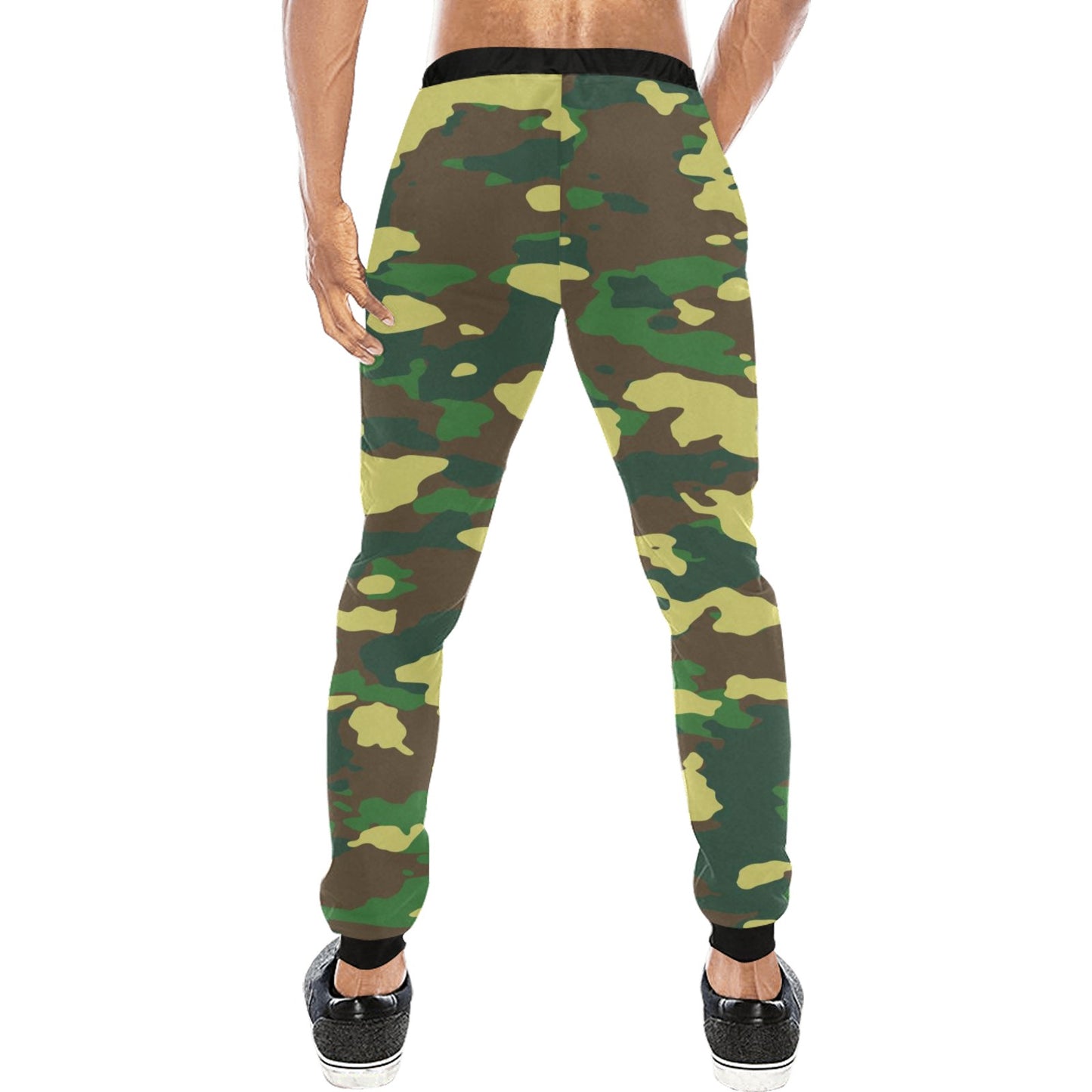 Green Camo Casual Baggy Slacks Joggers
