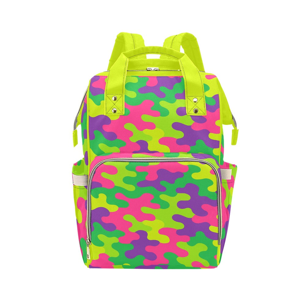 Harajuku Rainbow Camo Multi-Function Backpack