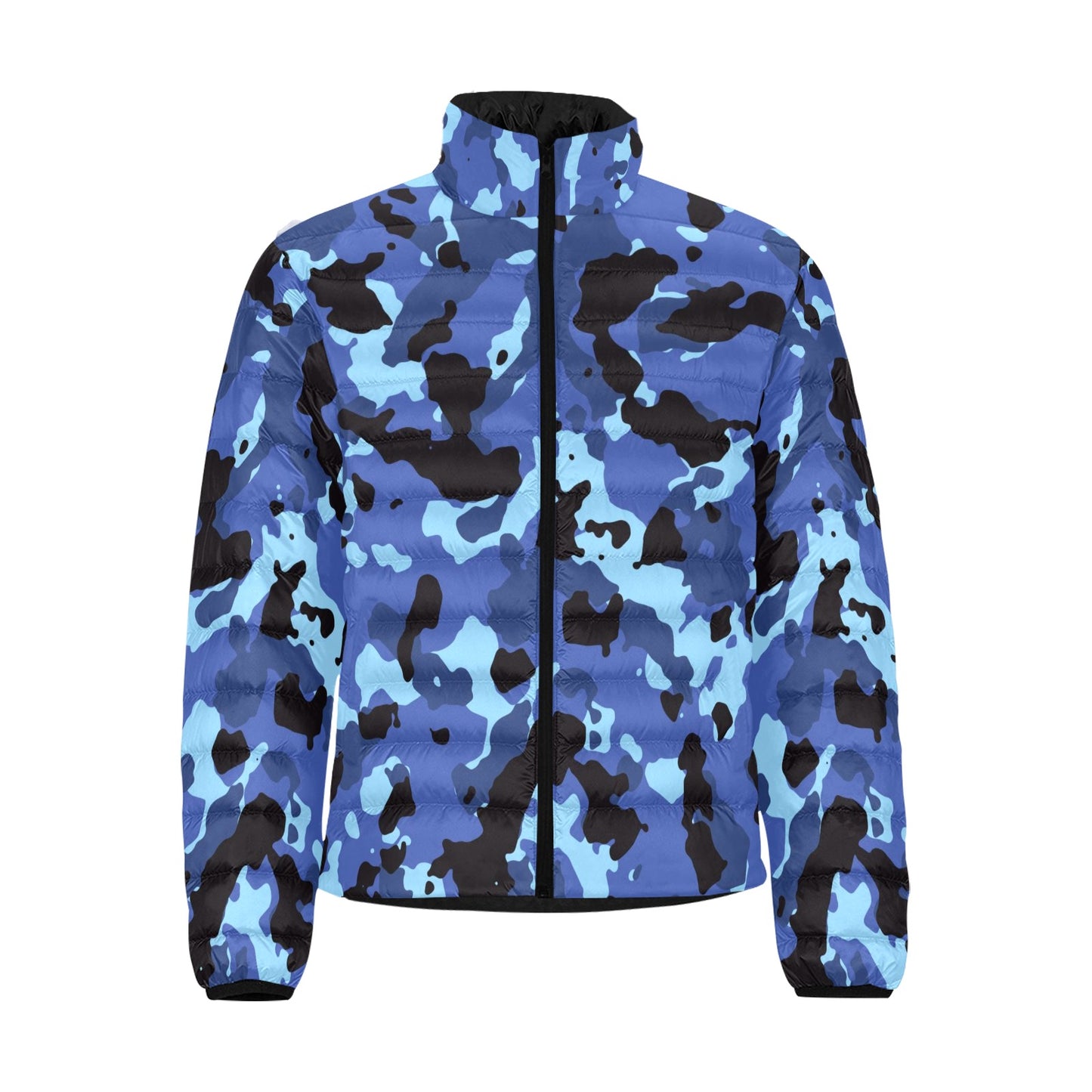 Blue Camo Men's Lightweight Bomber Jacket