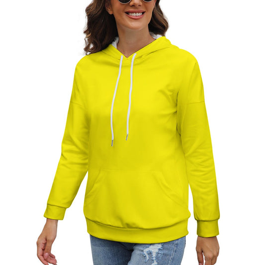 Highlighter Yellow Dropped Sleeve Hoodie