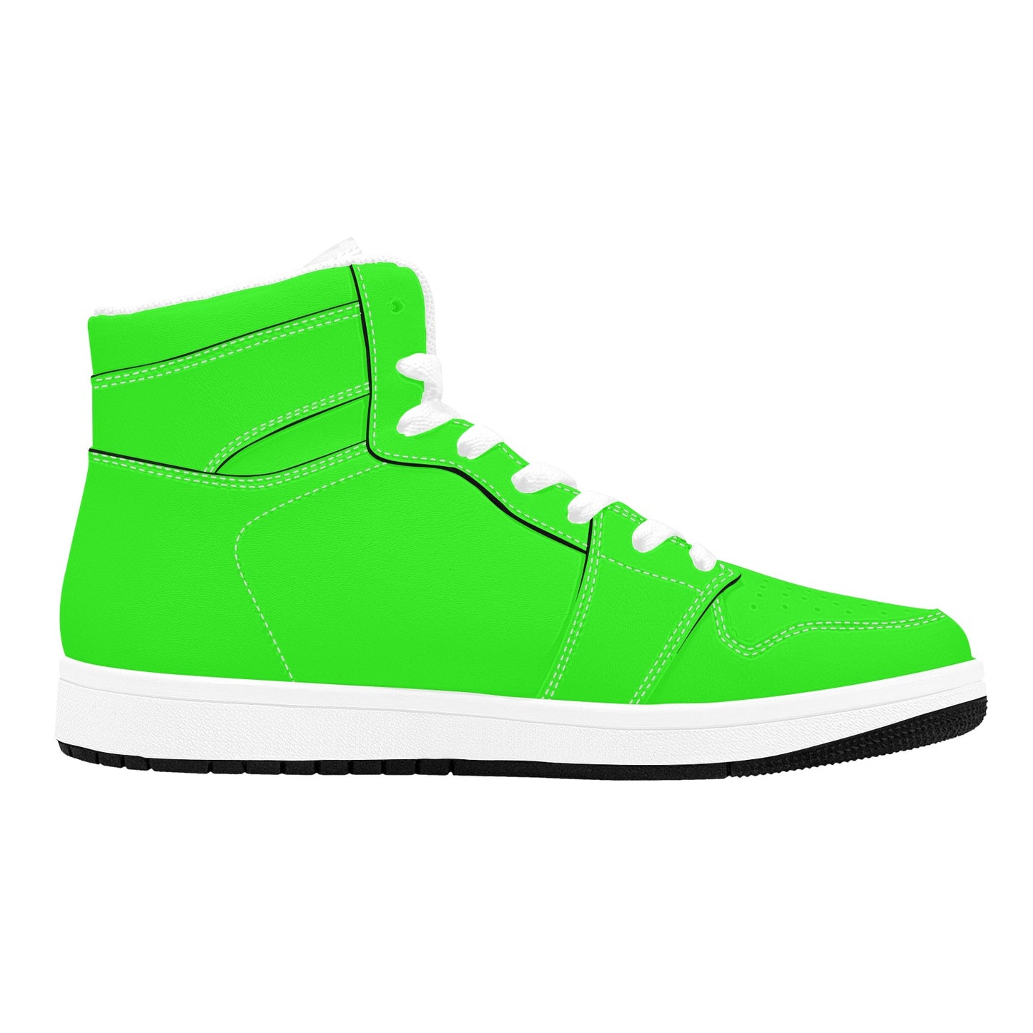 Highlighter Green Men's High Top Sneakers