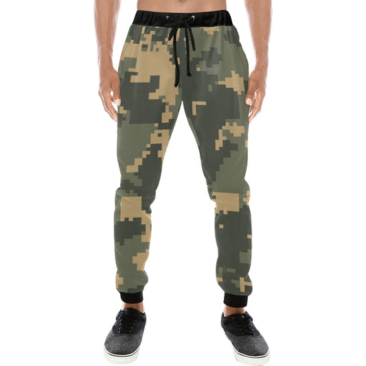 Digital Camo Green Casual Baggy Slacks Joggers