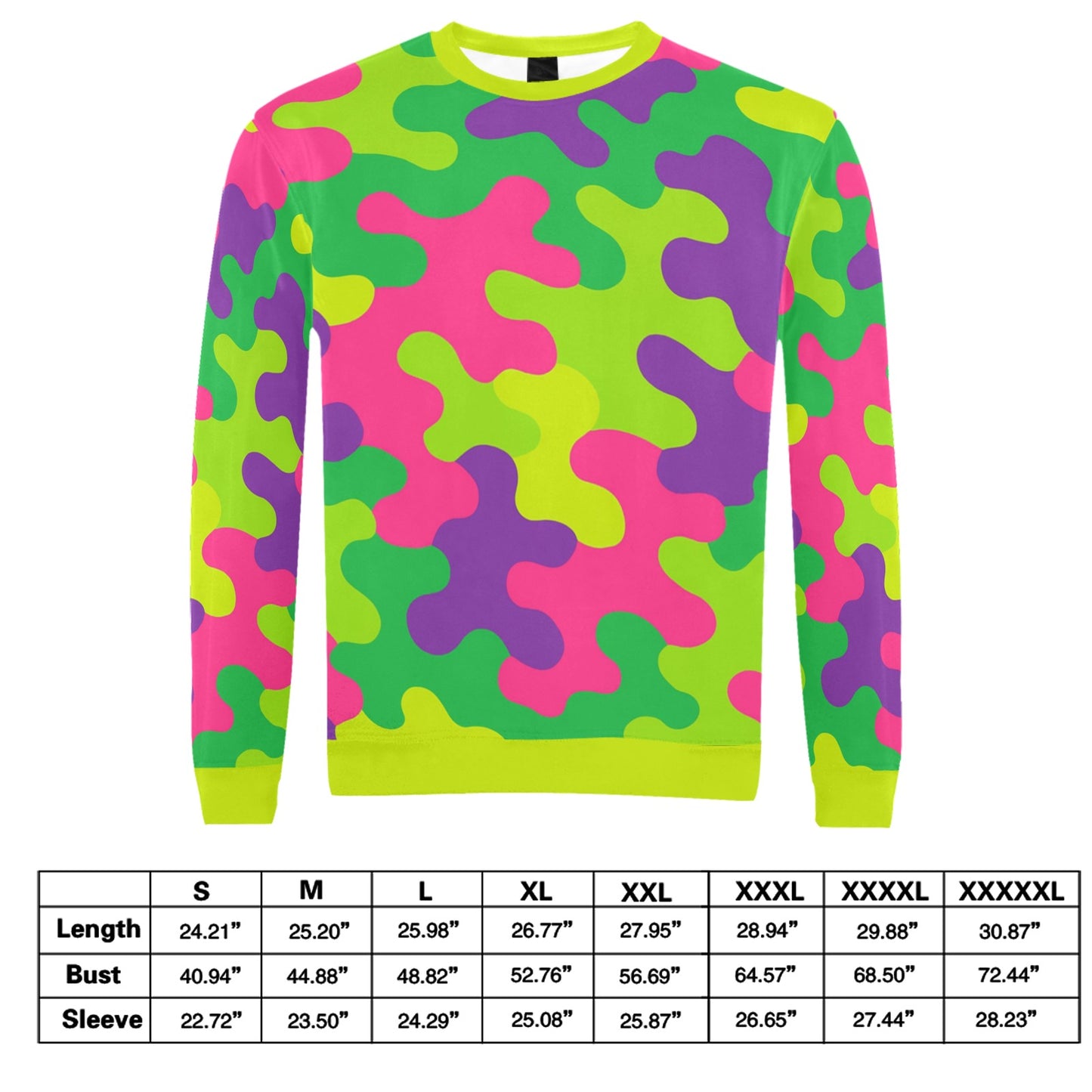 Harajuku Rainbow Camo Sweatshirt