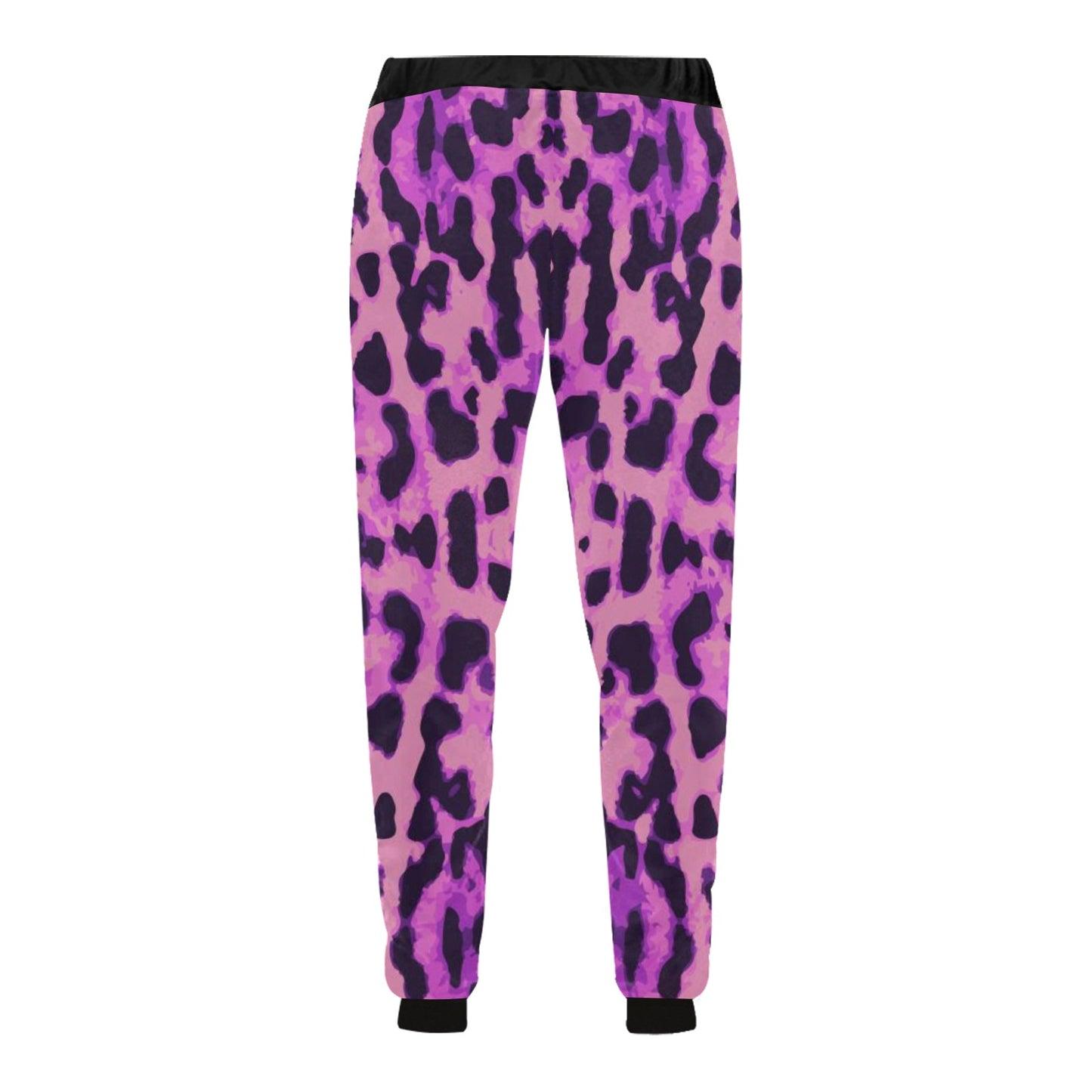 Purple Leopard Casual Baggy Slacks Joggers