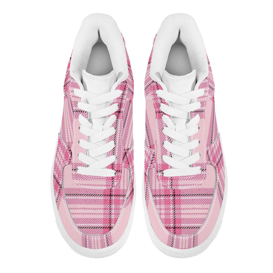 Pink Plaid Harajuku Low Top Unisex Sneaker