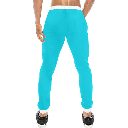 Highlighter Blue Casual Baggy Joggers