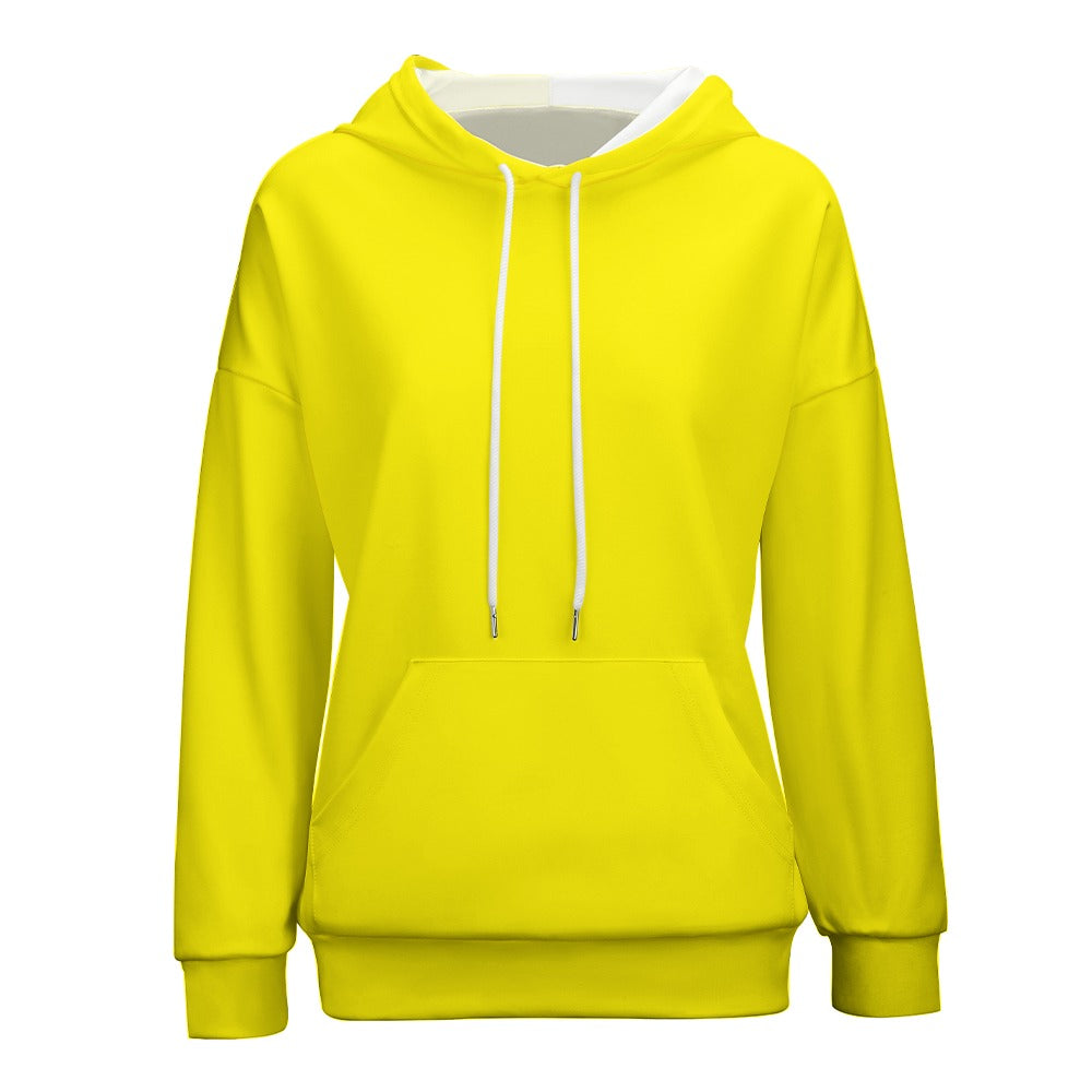 Highlighter Yellow Dropped Sleeve Hoodie
