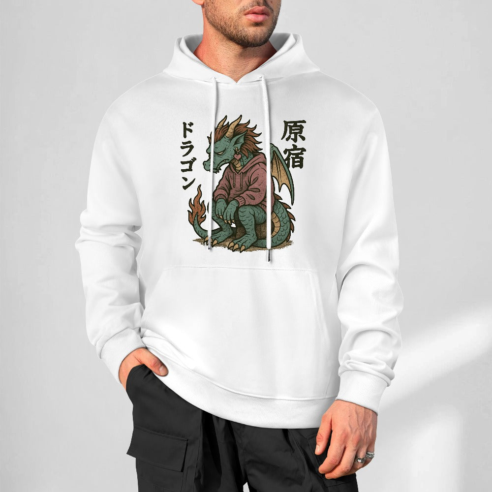 Emo Goth Dragon Pure Cotton Hoodie