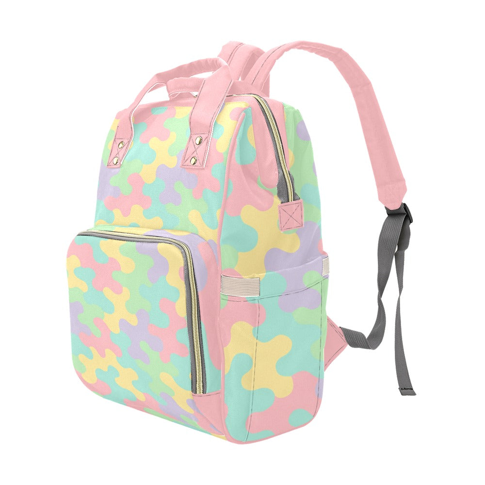 Harajuku Pastel Rainbow Camo Backpack