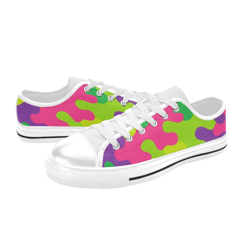 Harajuku Rainbow Camo Aquila Canvas Women's Shoes