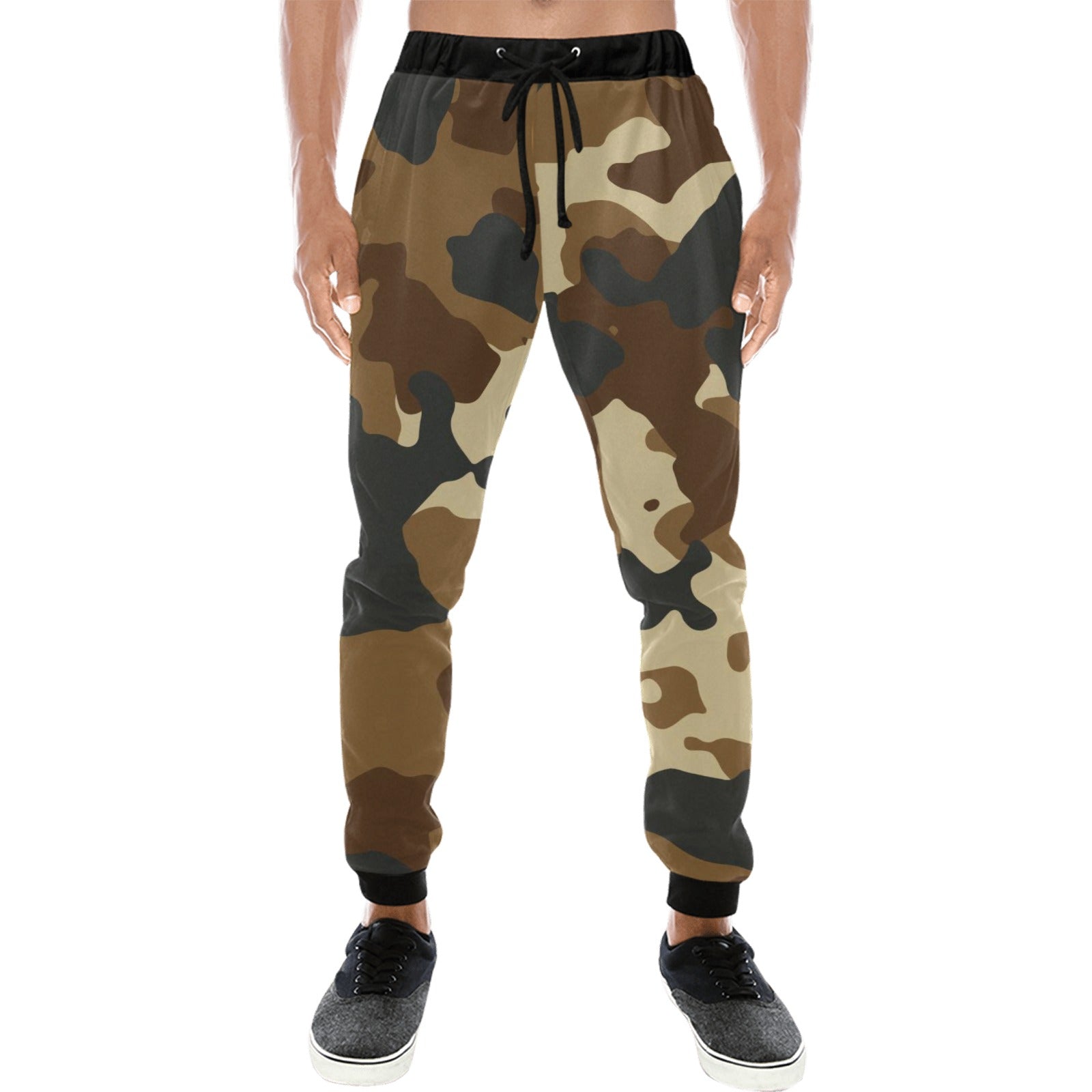 Brown Camo Casual Baggy Joggers Slacks
