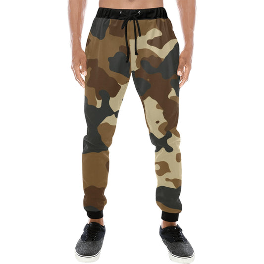 Brown Camo Casual Baggy Joggers Slacks