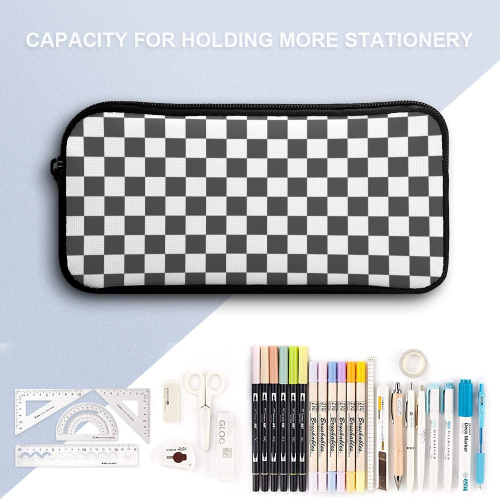 Black and White Three Piece Backpack Bag Set