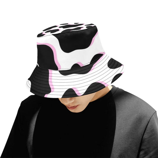 Harajuku Cow Pattern Men's Bucket Hat