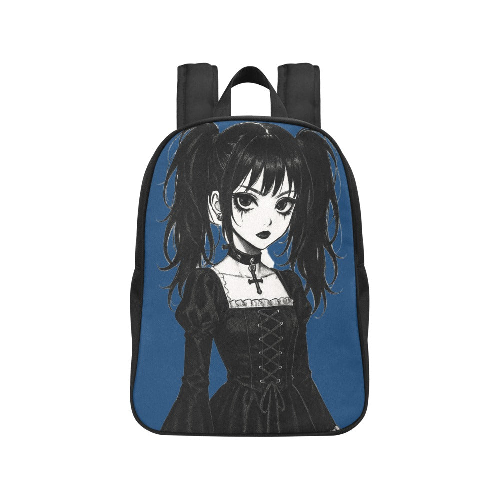Emo Goth Harajuku Girl Canvas Backpack