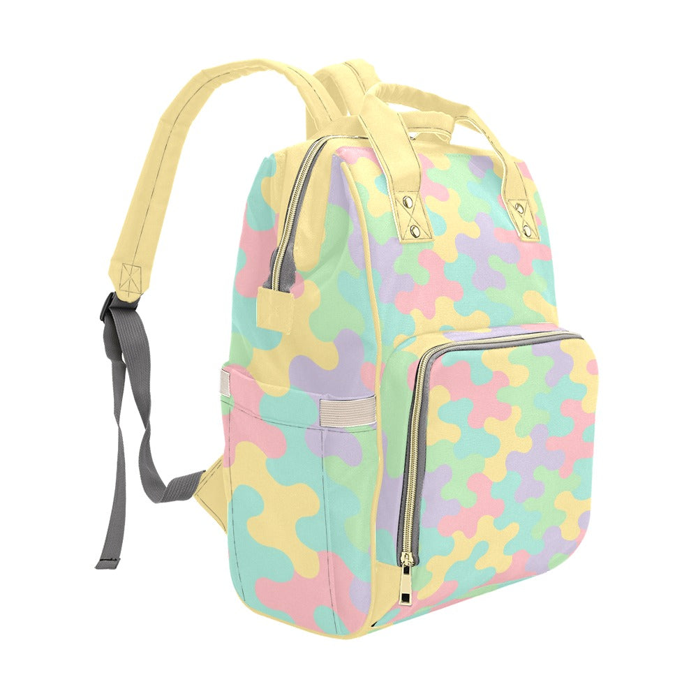 Harajuku Pastel Rainbow Camo Backpack