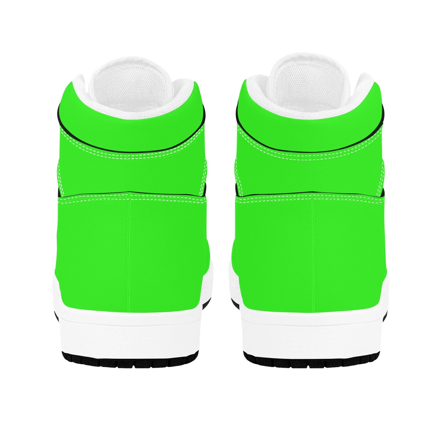 Highlighter Green Men's High Top Sneakers