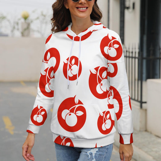 Cherries Dropped Sleeve Hoodie