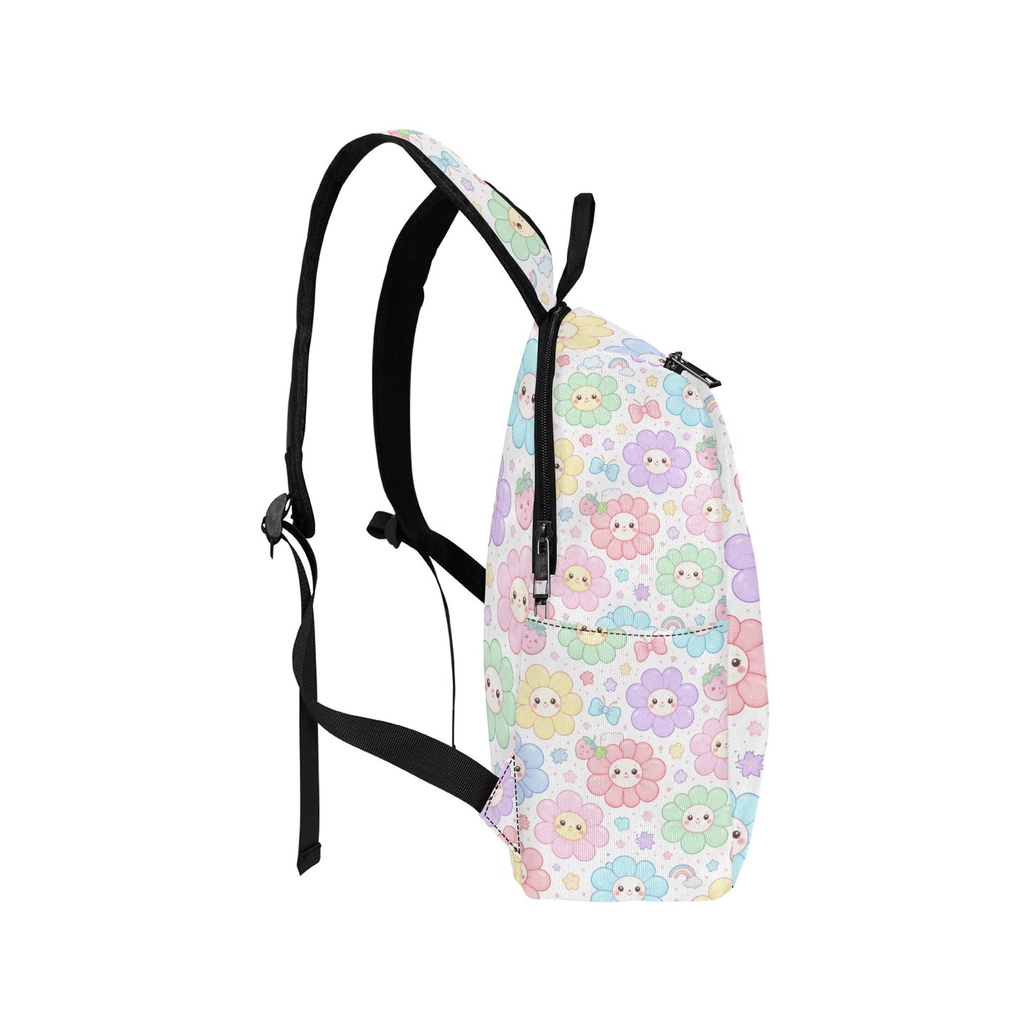 Pastel Harajuku Floral Pattern Lightweight Casual Backpack