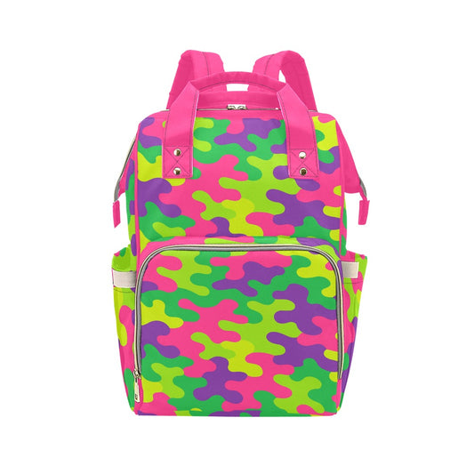 Harajuku Rainbow Camo Multi-Function Backpack