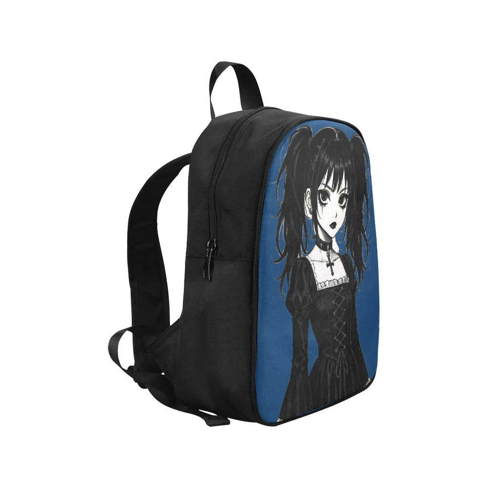 Emo Goth Harajuku Girl Canvas Backpack