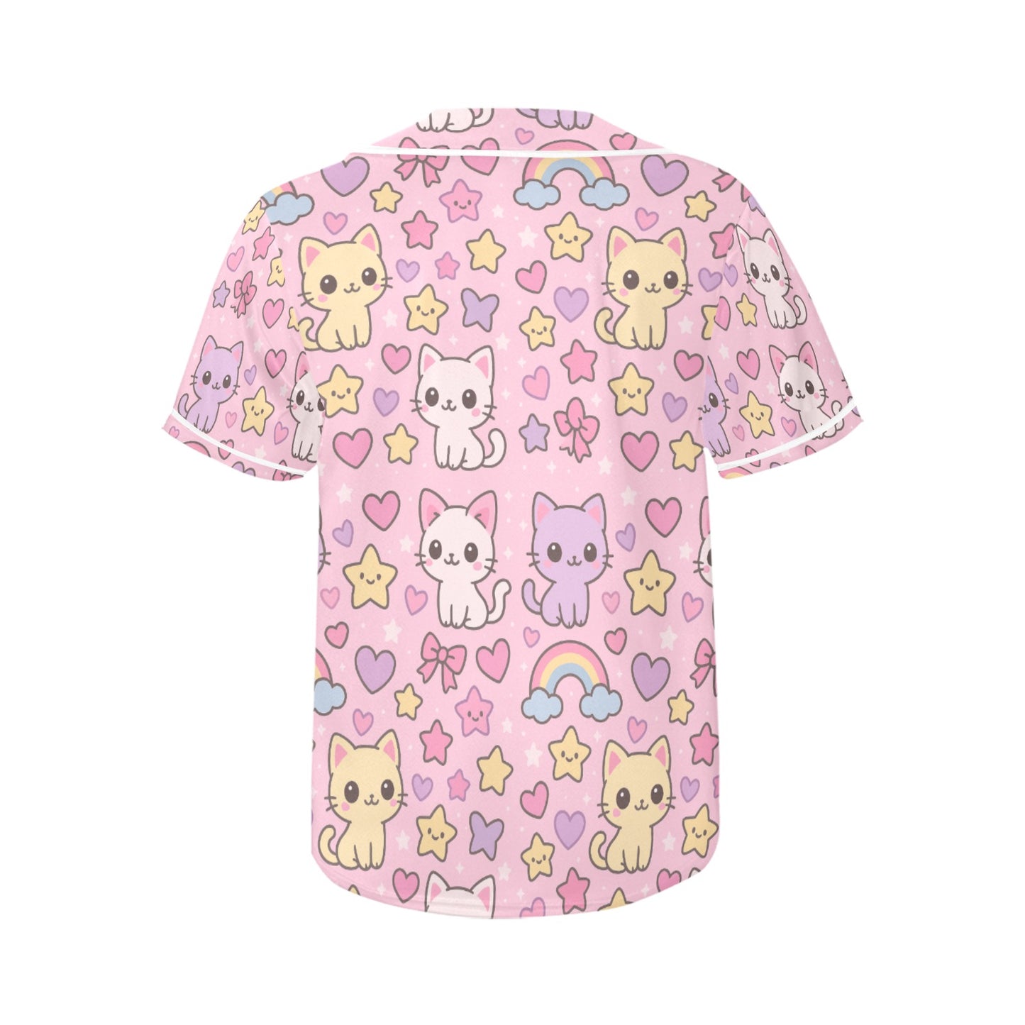 Harajuku Kawaii Cats Rainbows Stars Women's Jersey