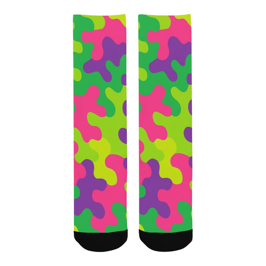 Harajuku Rainbow Camo Men's Custom Socks