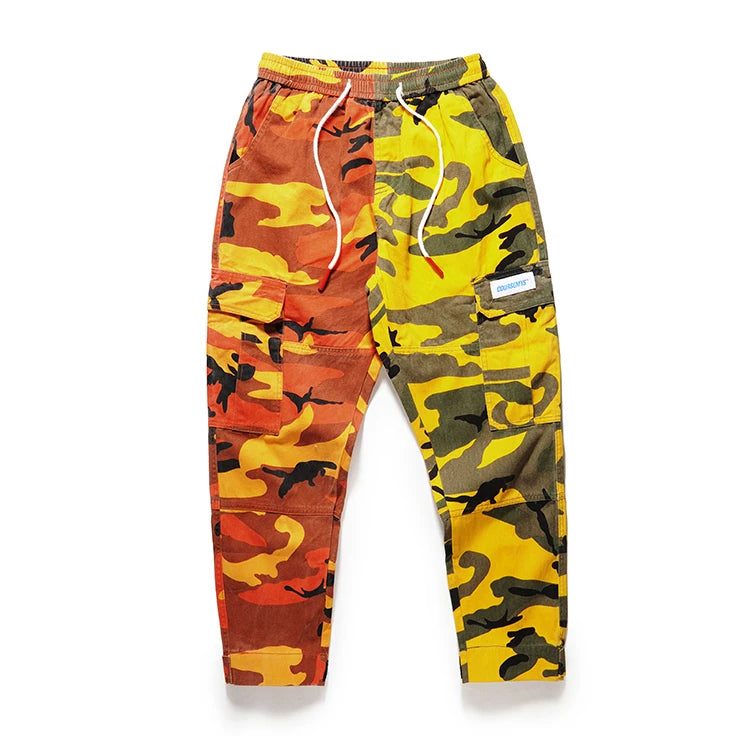 Men's Camo Cargo Jogger Pants - Harajuku Street Style