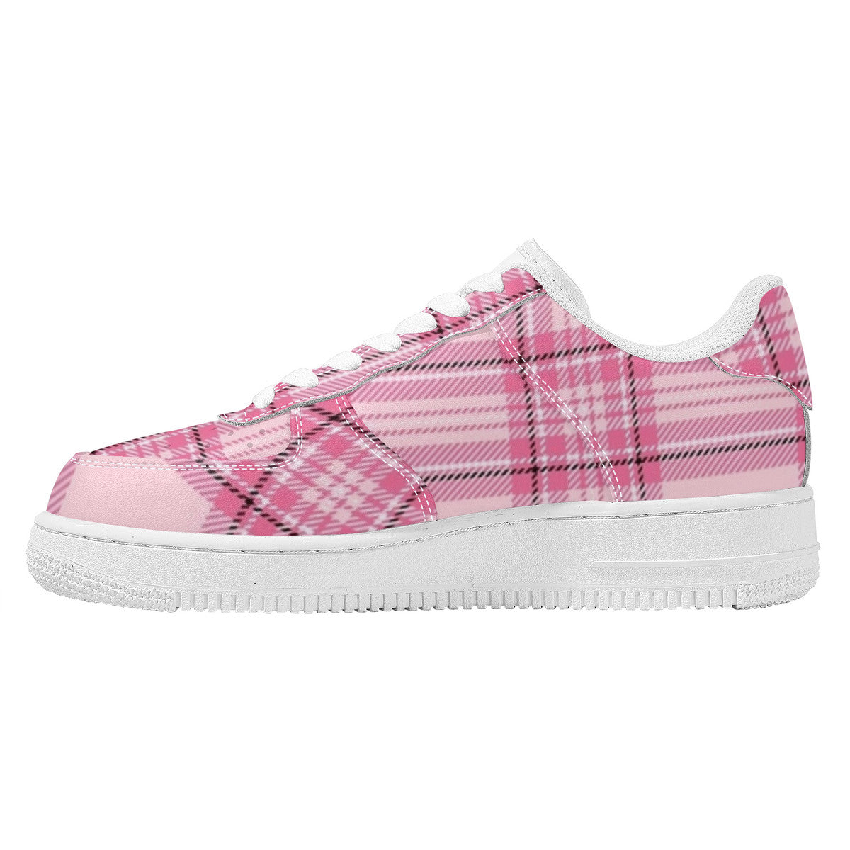 Pink Plaid Harajuku Low Top Unisex Sneaker